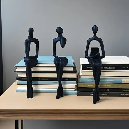 TRINITÉ MODERNE – ABSTRACT RESIN SCULPTURE SET (3 PCS)