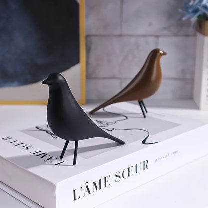 PLUMES D'ART – ABSTRACT ART DECO BIRD STATUE SET